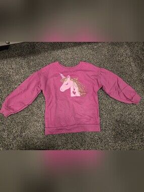 Garanimals Pink Unicorn Glitter-Accent Sweatshirt